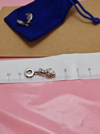 Charm Manos Entrelazadas Plata pack
