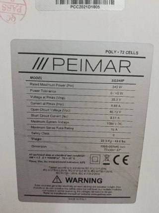 Placa Solar Fotovoltaica
