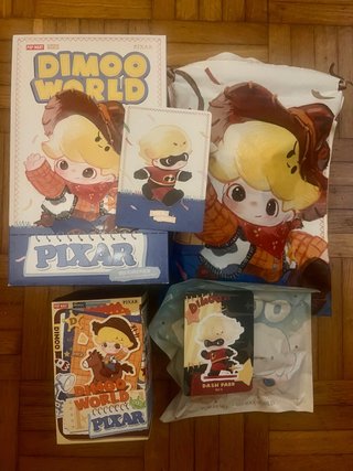 Dimoo Pixar Dash Parr Peluche e Statuetta