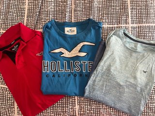 Lote 3 Camisetas Hollister Manga Corta