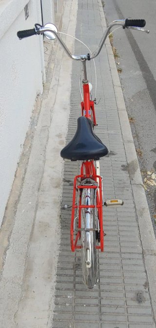 Bicicleta Orbea plegable roja