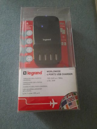 Cargador USB Legrand 4 Puertos