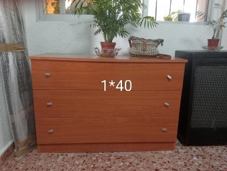 ÚLTIMA SEMANA,Cómoda de madera color cerezo