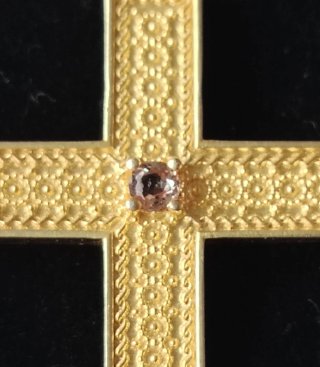 Cadena y Cruz Plata 925 con Sultanita