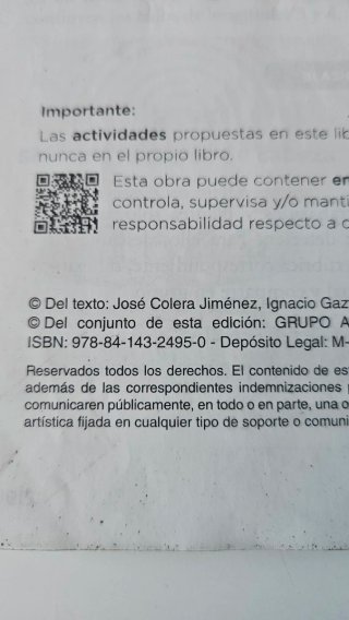 Libros de matemáticas 2°ESO. Anaya