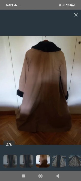 Gabardina Beige y Negra