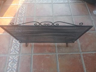 Salvachimeneas hierro forjado vintage