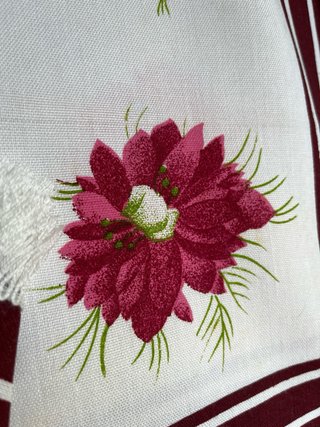 Juego Mantel y Servilletas Flores Vintage