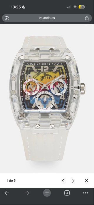 Reloj Guess Transparente Multicolor