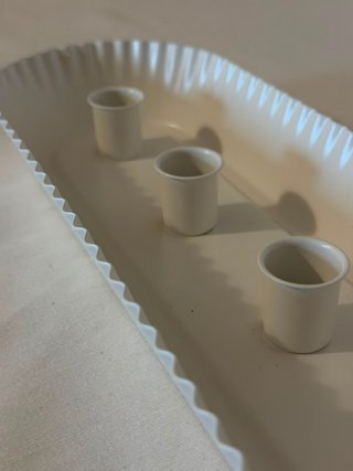 Portavelas 4 velas blanco IKEA