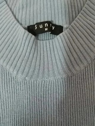 Camiseta sin mangas azul mujer