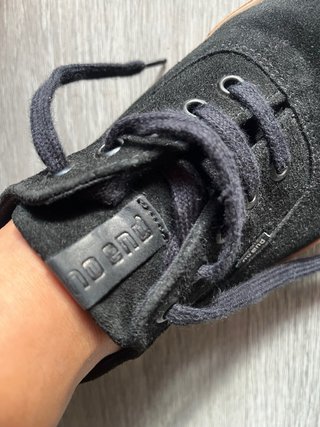 Zapatillas Negras Marrones Talla 41.5 de gamuza