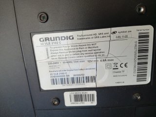 Grundig TV Negra y Azul