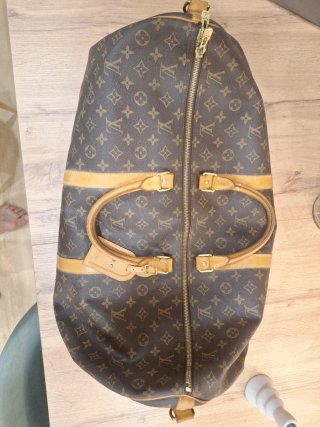 Keepall 50 Louis Vuitton Marrón/Beige