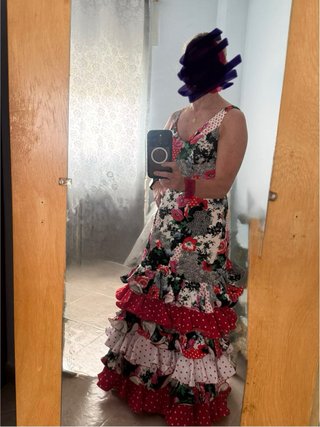 Traje Flamenca Volantes Multicolor