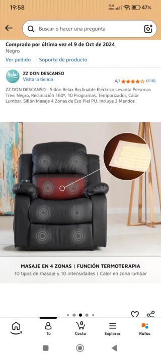 Sillón Relax Eléctrico Levanta Personas