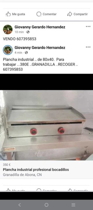 Maquinaria completa para churrería