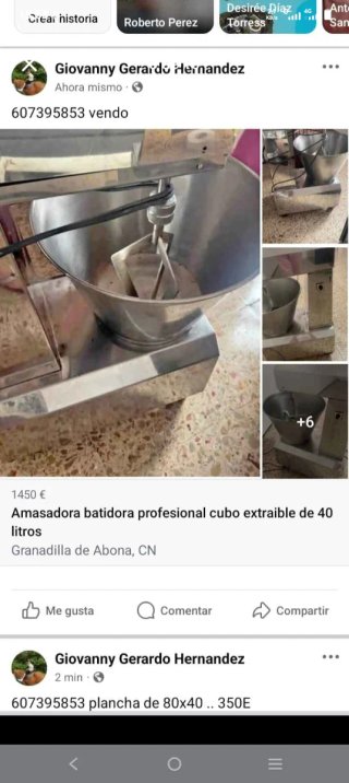 Maquinaria completa para churrería