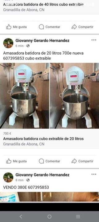 Maquinaria completa para churrería