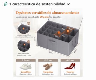 Caja Organizadora Zapatos Lifewit Grande