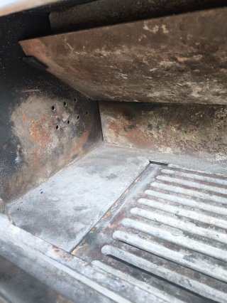 Estufa de leña moderna