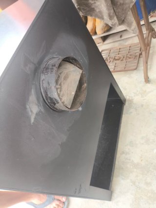 Estufa de leña moderna