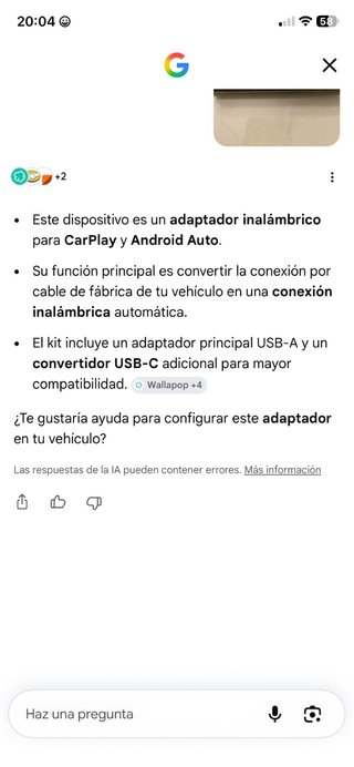 Adaptador Inalámbrico USB y Tipo C