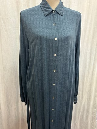 Vestido camisero  Estampado azul jeans
