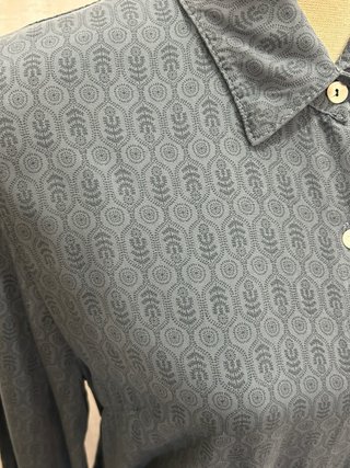 Vestido camisero  Estampado azul jeans