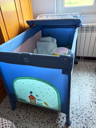 Cuna de viaje plegable BBest azul