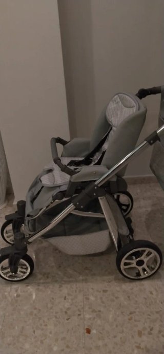 Carro de bebé 3 piezas gris