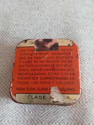 Caja Indiana cinta máquinas escribir antigua