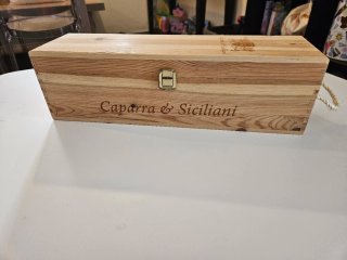 Set 4 scatole vino legno
