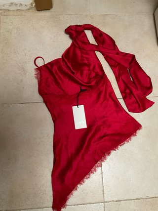 Top halter satén