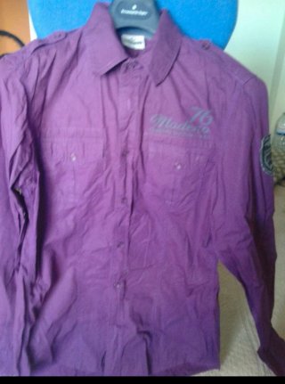 Camisa marca Soutaem Roxa Tam S