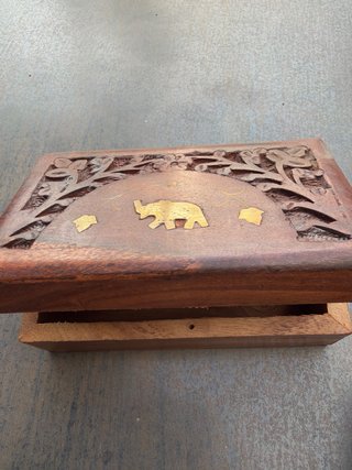 25 - Cajas de madera Teka para té, incienso,etc...