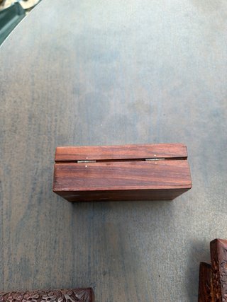 25 - Cajas de madera Teka para té, incienso,etc...