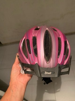 Casco bici junior rosa Crivit