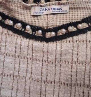 Camisa Zara con perlas