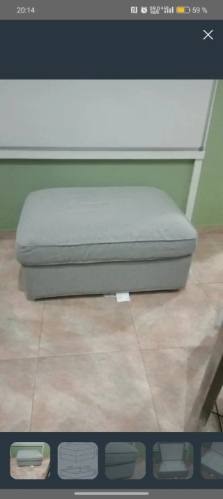 Sofá KIVIK 2 plazas + Reposapiés (Fundas Nuevas)