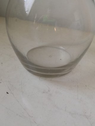 Caraffa - vaso per fiori in vetro trasparente