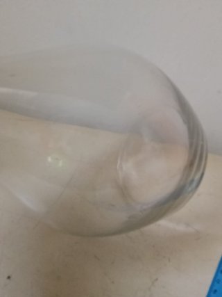 Caraffa - vaso per fiori in vetro trasparente