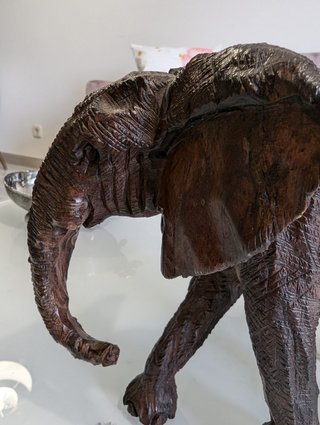 Figura Elefante Madera Seychelle