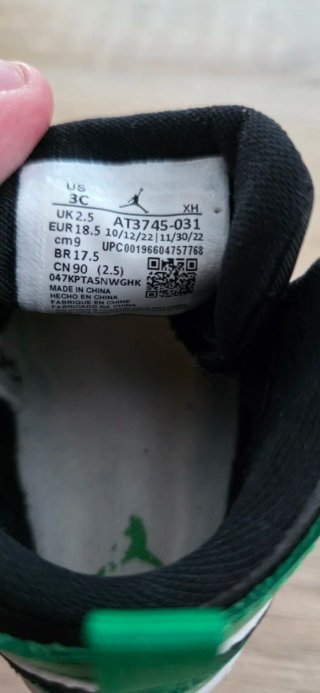 Zapatillas Nike Jordan Bebé Talla 18.5