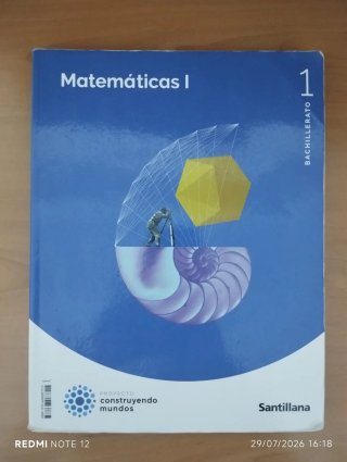 Libro de matemáticas de 1 de bachillerato