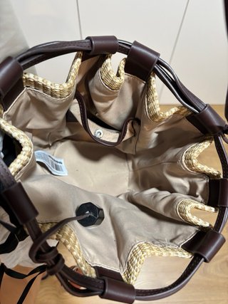 Bolso Adolfo Dominguez Beige y Marrón