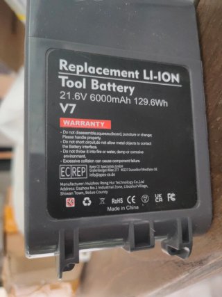 Batería Dyson V7 6000 mAh