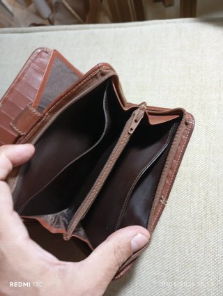 Cartera billetera monedero cuero mujer