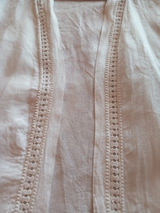 Kimono 100% Lino Blanco