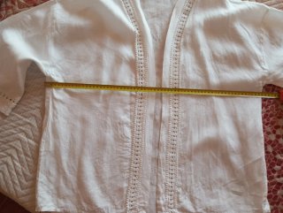Kimono 100% Lino Blanco